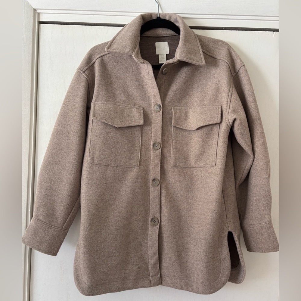 H&M Women's Beige Shacket
